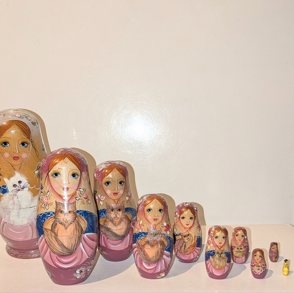 Source Unknown Other - Cat Nesting Dolls 10 Layers, Great Gift